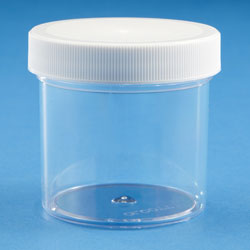 3 oz. Clear Round Wide-Mouth Jars