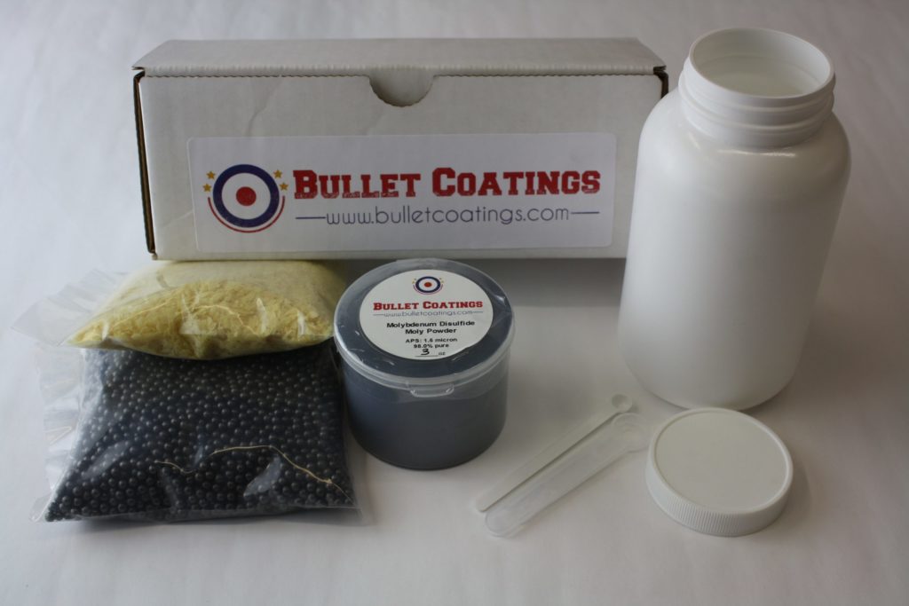 Reloading bullet tumbling Molybdenum Disulfide Moly Powder Kit Bullet